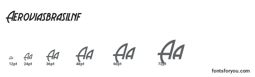 sizes of aeroviasbrasilnf font, aeroviasbrasilnf sizes