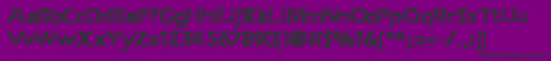 ExtractionBrk Font – Black Fonts on Purple Background