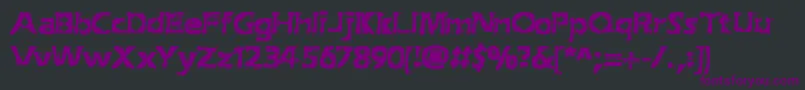 ExtractionBrk Font – Purple Fonts on Black Background