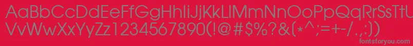 Love Font – Gray Fonts on Red Background