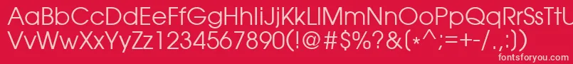 Love Font – Pink Fonts on Red Background