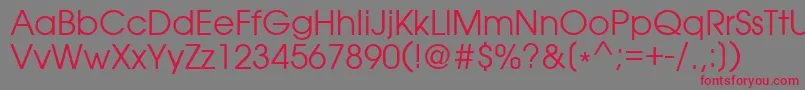Love Font – Red Fonts on Gray Background