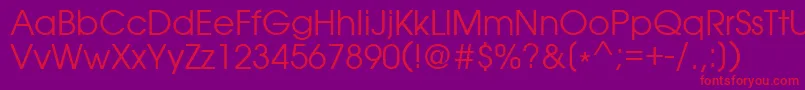 Love Font – Red Fonts on Purple Background