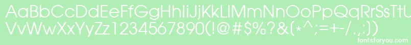 Love Font – White Fonts on Green Background