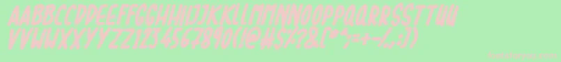 Lovebuzz Font – Pink Fonts on Green Background