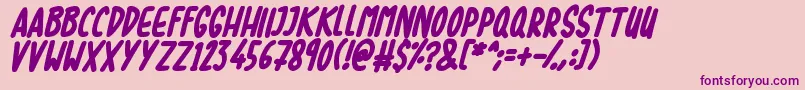 Lovebuzz Font – Purple Fonts on Pink Background