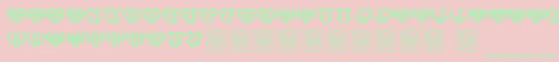 Lovegramos Font – Green Fonts on Pink Background