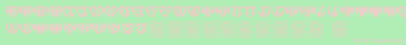 Lovegramos Font – Pink Fonts on Green Background