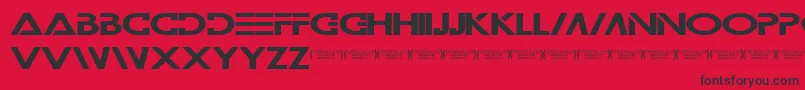 Wilamilita Font – Black Fonts on Red Background
