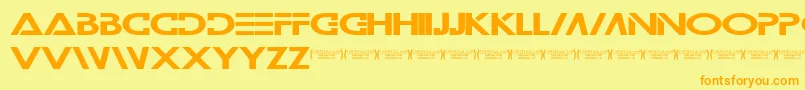 Wilamilita Font – Orange Fonts on Yellow Background