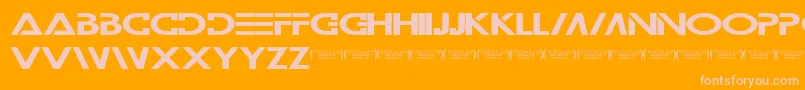Wilamilita Font – Pink Fonts on Orange Background