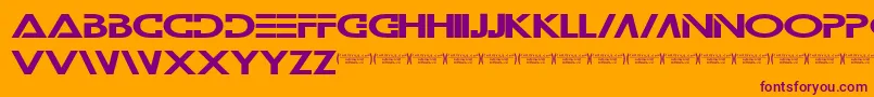 Wilamilita Font – Purple Fonts on Orange Background