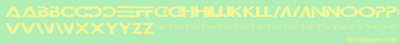 Wilamilita Font – Yellow Fonts on Green Background