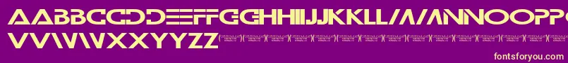 Wilamilita Font – Yellow Fonts on Purple Background