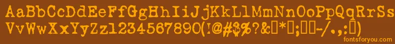 Lovelt   Font – Orange Fonts on Brown Background