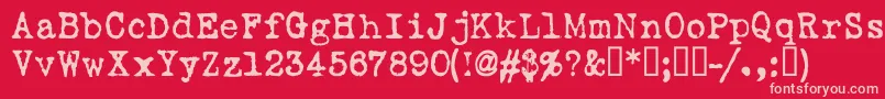 Lovelt   Font – Pink Fonts on Red Background