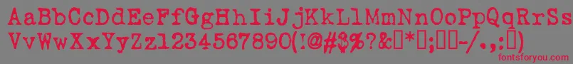 Lovelt   Font – Red Fonts on Gray Background