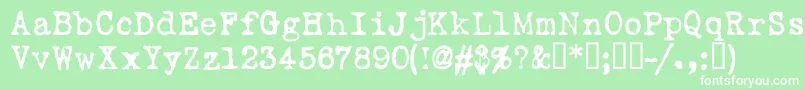 Lovelt   Font – White Fonts on Green Background