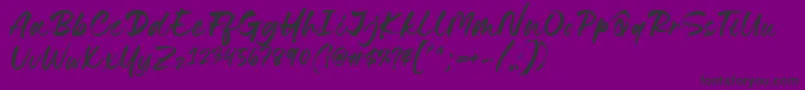Lovely Boys Font by 7NTypes D Font – Black Fonts on Purple Background