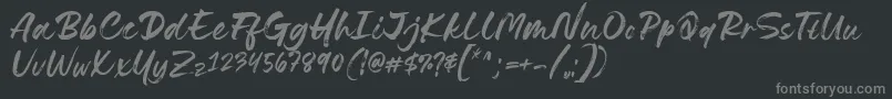 Lovely Boys Font by 7NTypes D Font – Gray Fonts on Black Background