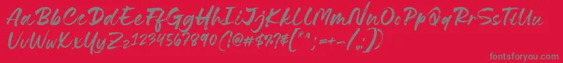 fuente Lovely Boys Font by 7NTypes D – Fuentes Grises Sobre Fondo Rojo
