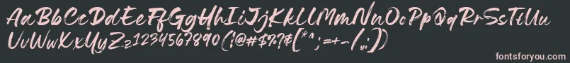 Police Lovely Boys Font by 7NTypes D – polices roses sur fond noir