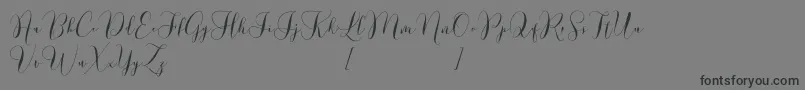 Lovely Dramatis Demo Font – Black Fonts on Gray Background