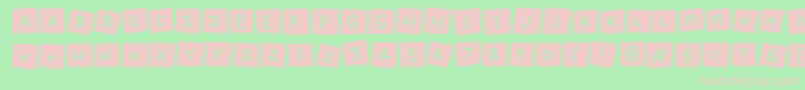 Lovely Notes Font – Pink Fonts on Green Background