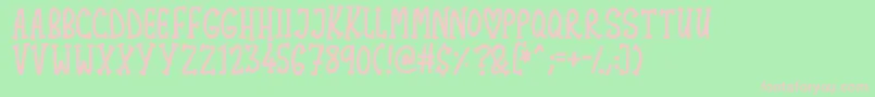 Więcej informacji o czcionce Lovely Serifs Czcionka Lovely Serifs – różowe czcionki na zielonym tle