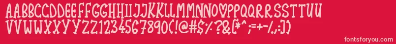 Подробнее о шрифте Lovely Serifs Шрифт Lovely Serifs – розовые шрифты на красном фоне