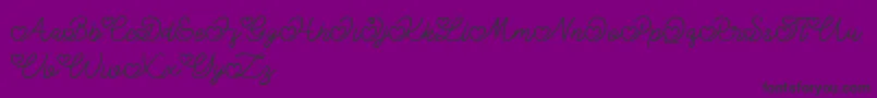 Lovely Valentine Font – Black Fonts on Purple Background