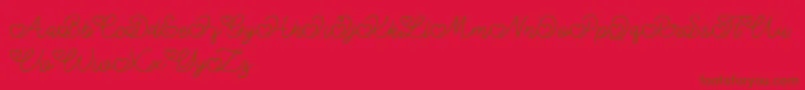 fuente Lovely Valentine – Fuentes Marrones Sobre Fondo Rojo