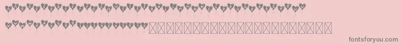 Подробнее о шрифте LovelyBalloon Шрифт LovelyBalloon – серые шрифты на розовом фоне