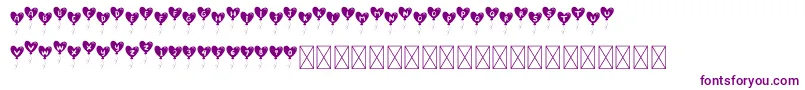 LovelyBalloon-fontti – violetit fontit