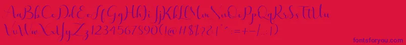 Fonte lovelyvalentine free – fontes roxas em um fundo vermelho