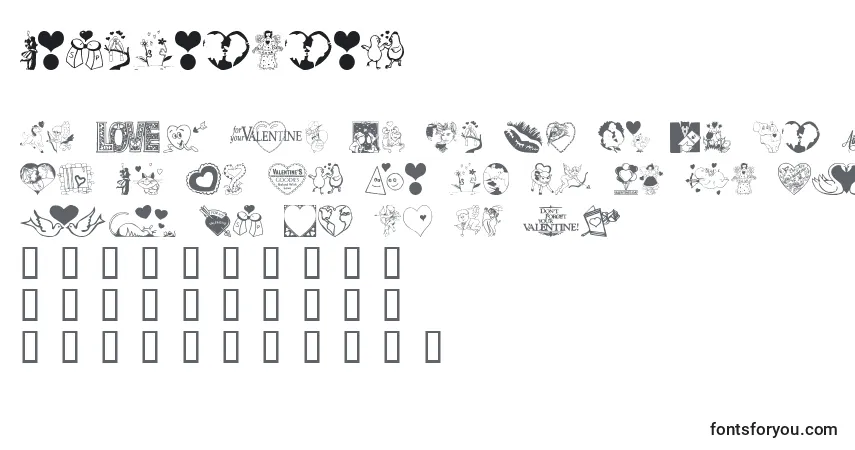 LovePoision (133038) Font – alphabet, numbers, special characters