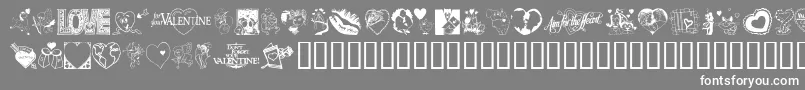 LovePoision Font – White Fonts on Gray Background