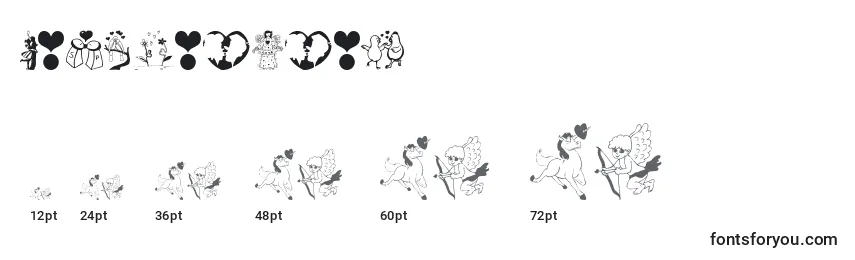 LovePoision (133038) Font Sizes
