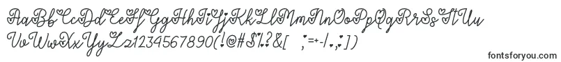 Шрифт Lovers in February   – шрифты Disney