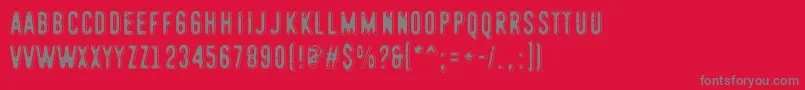 HolyCow Font – Gray Fonts on Red Background