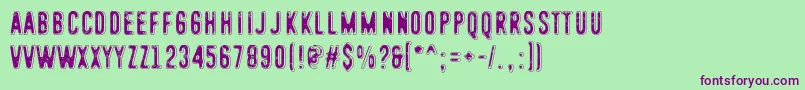 HolyCow Font – Purple Fonts on Green Background