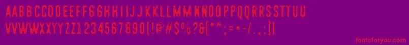 HolyCow Font – Red Fonts on Purple Background