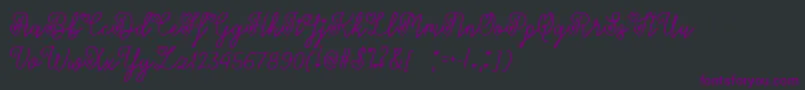 Lovers in February   Font – Purple Fonts on Black Background