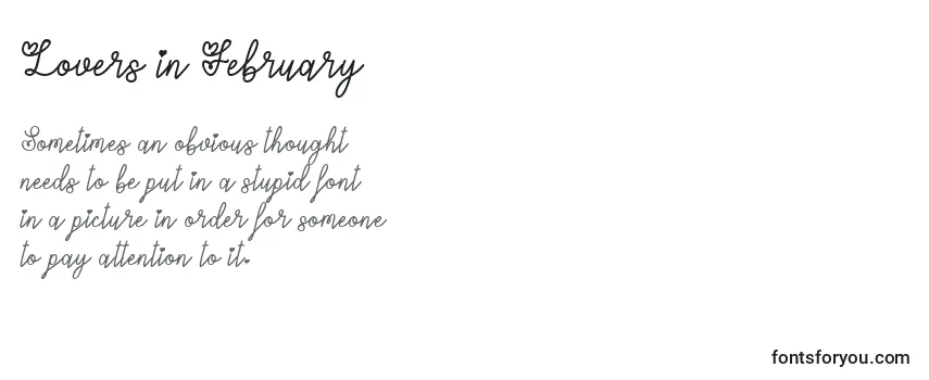 Lovers in February   (133040) Font