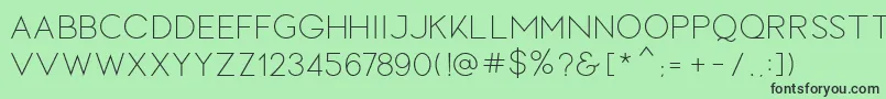 LOVES Font – Black Fonts on Green Background