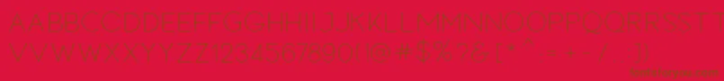 fuente LOVES – Fuentes Marrones Sobre Fondo Rojo
