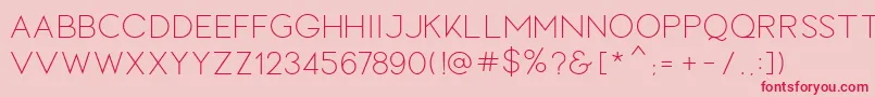 LOVES Font – Red Fonts on Pink Background