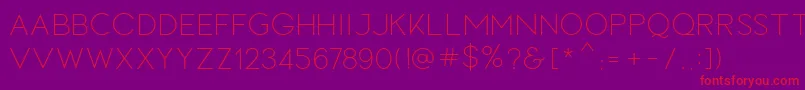LOVES Font – Red Fonts on Purple Background