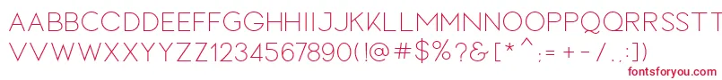 LOVES Font – Red Fonts on White Background