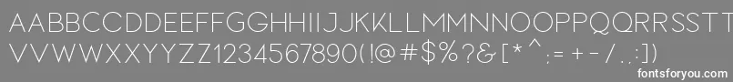 LOVES Font – White Fonts on Gray Background